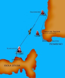 La cartina del percorso